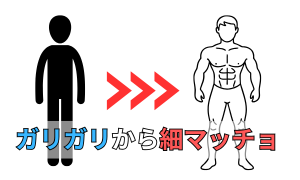 ガリガリから細マッチョ